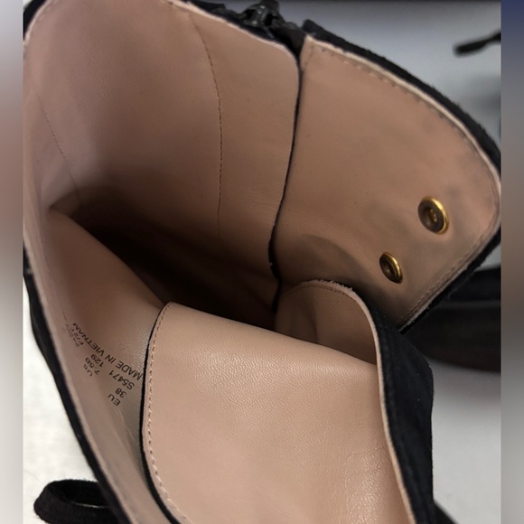 Stuart Weitzman  Black Lace-Up Ankle Boots 7.5 - Picture 9 of 15